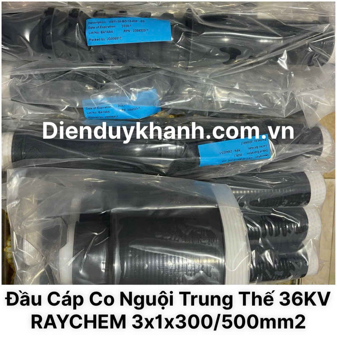Đầu Cáp Co Nguội Trung Thế 36KV RAYCHEM 3x1x300/500mm2